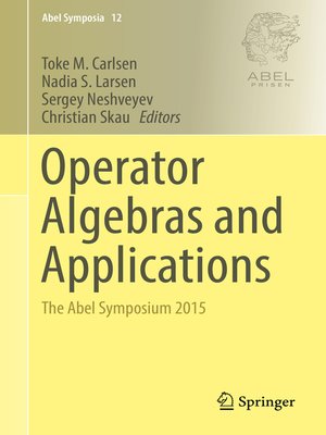 cover image of Operator Algebras and Applications